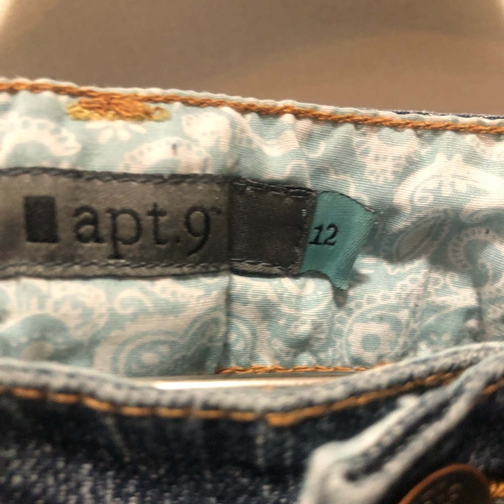 APT 9 Denim Jeans Woman’s Size 12 - Picture 3 of 10